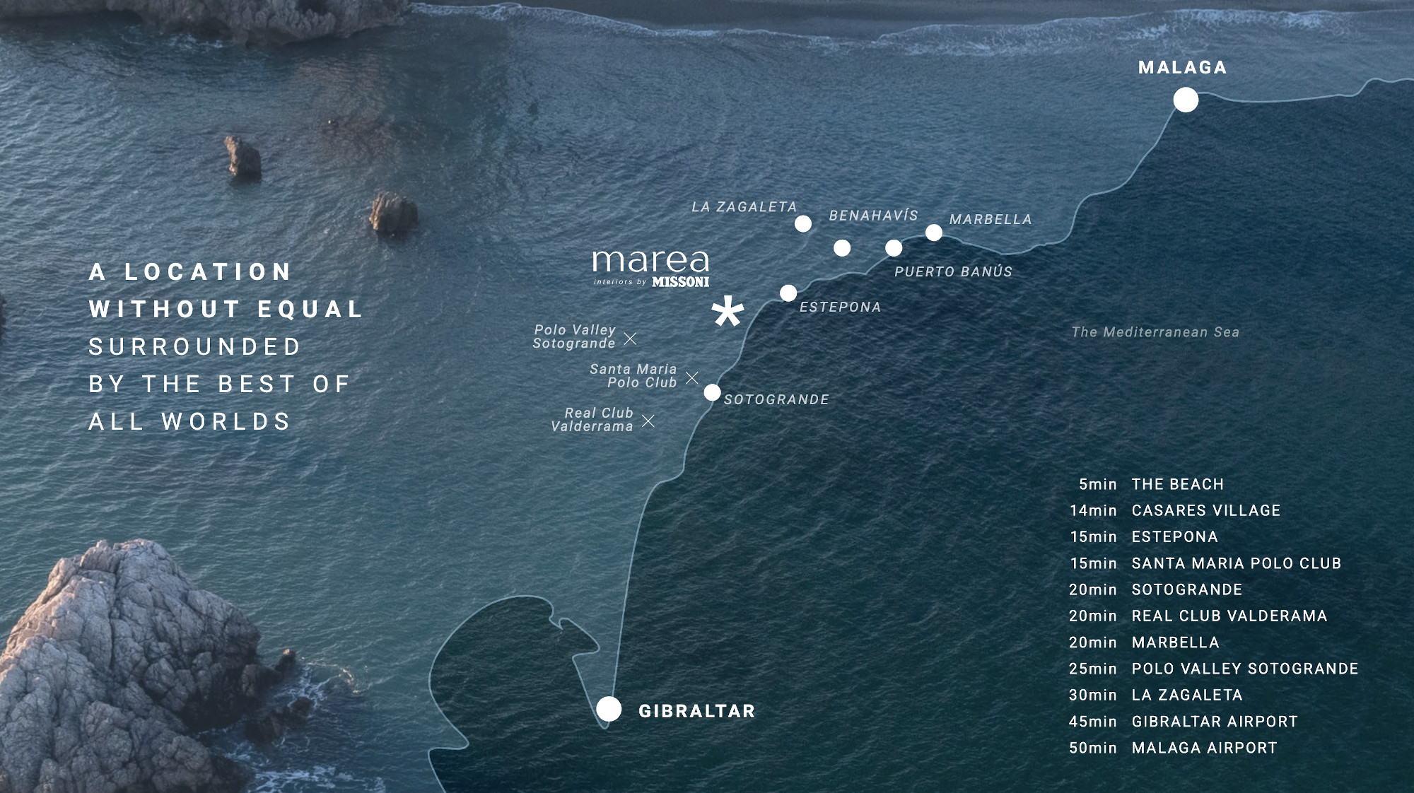 marea missioni new development near estepona location map 