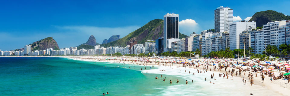copacabana beach in rio de janeiro brazil