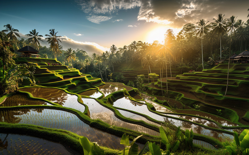 ubud rice terraces bali indonesia