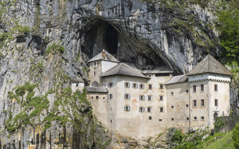 postonja castle and caves slovenia