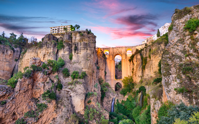 ronda with views of the gorge, andalucia