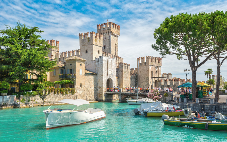 sirmione castle on lake garda