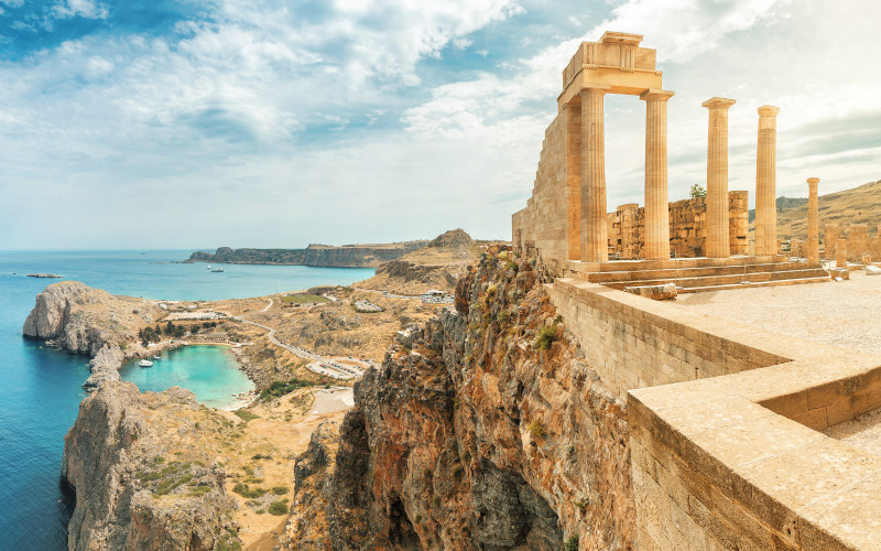 acropolis of lindos, rhodes