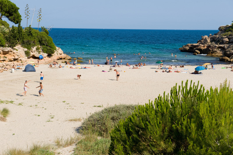 calafacto beach in L'Ametlla de Mar, costa dorada, holiday villa rentals