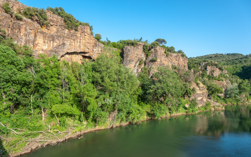 la nartuby river near le muy in provence