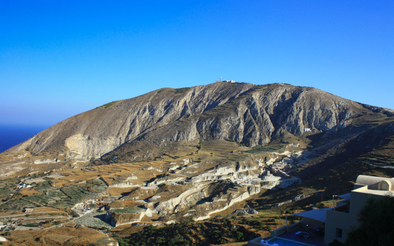 Profitis Ilias mountain santorini