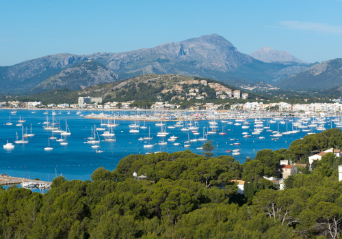 villas over looking the yachts at puerto pollensa
