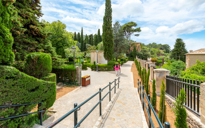 jardins rei joan carles in valldemosa mallorca
